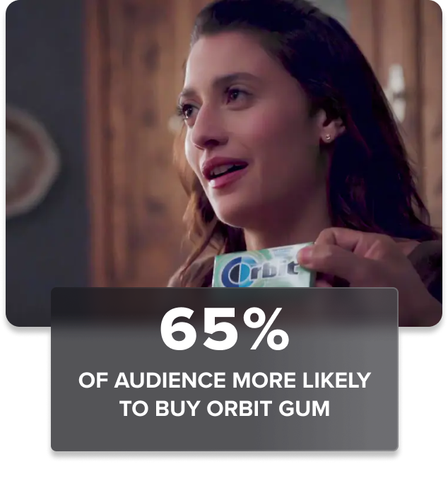 Orbit gum product placement